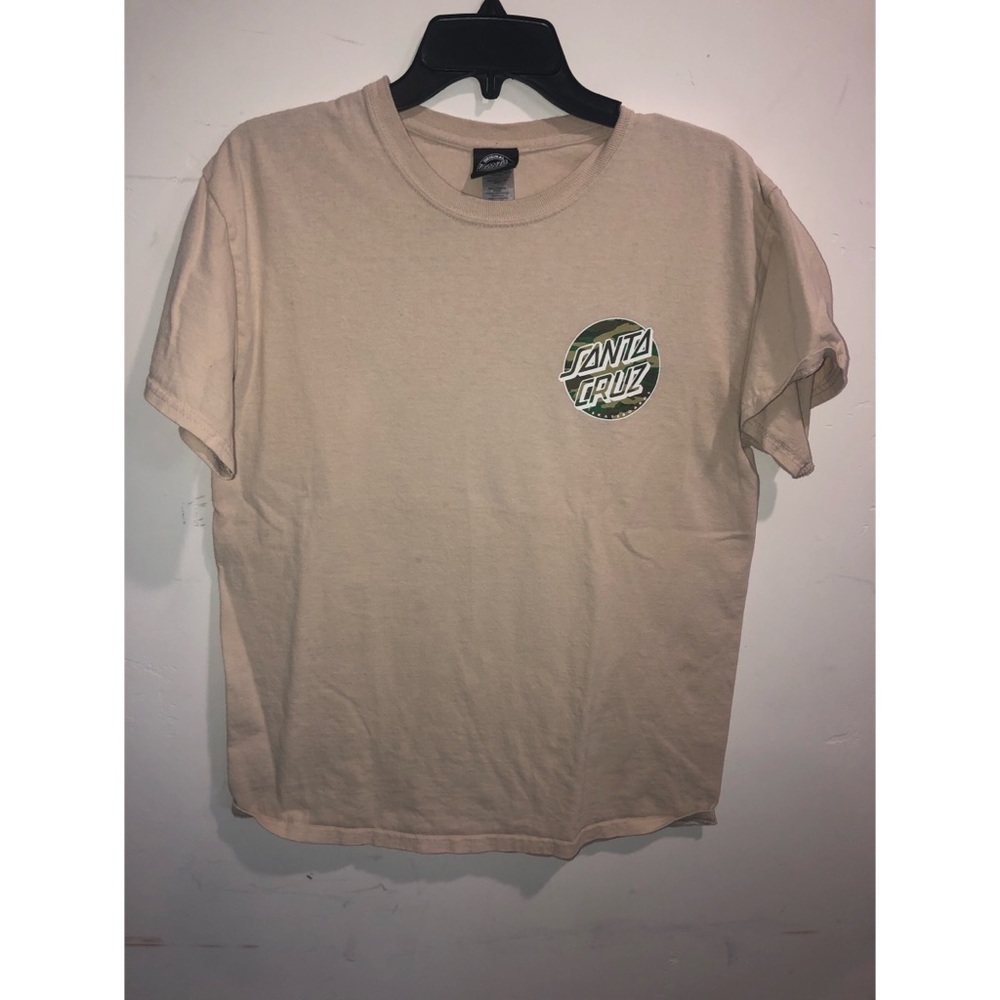 Santa Cruz Skating Tan and Camo T-Shirt
